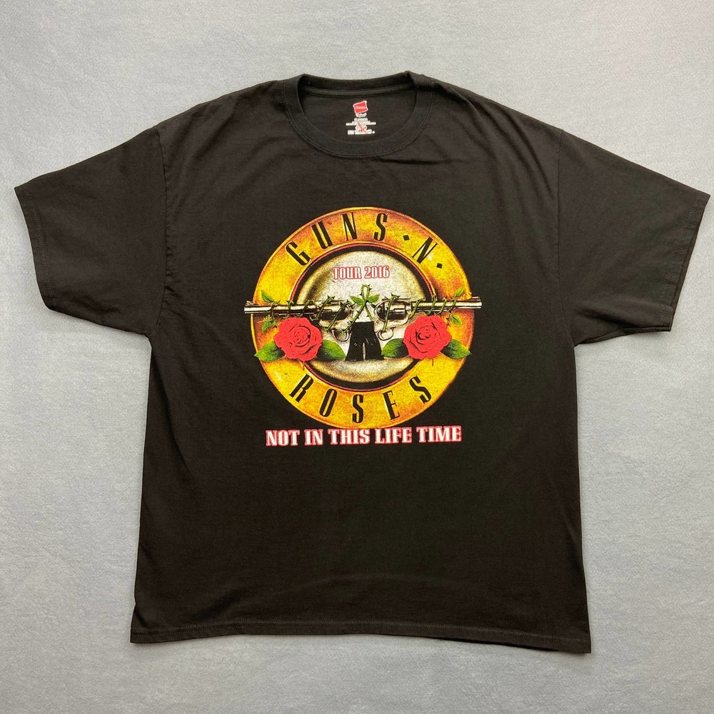 Guns N Roses Not In This Lifetime Tour 2016 Concert Shirt Double Side XL